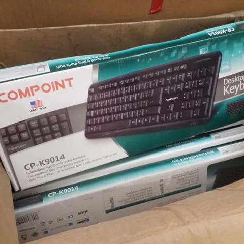PALLET CONTAINING LARGE QUANTITY OF COMPOINT DESKTOP KEYBOARDS