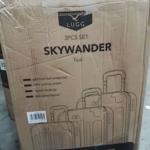 BOXED LUGG SKYWANDER LUGGAGE SET -TEAL-