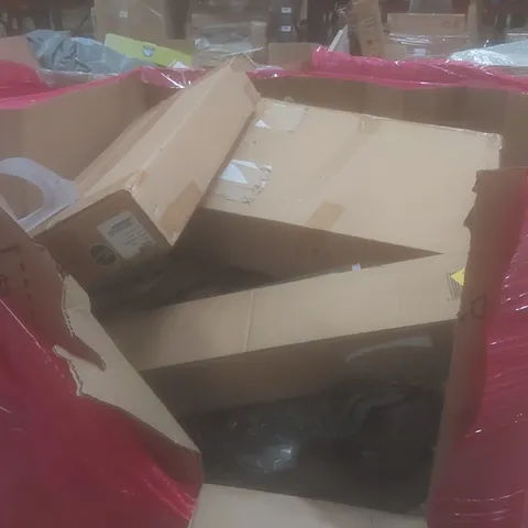 PALLET OF ASSORTED HOUSEHOLD ITEMS AND CONSUMER PRODUCTS TO INCLUDE; BOXED FURNITURE ETC 