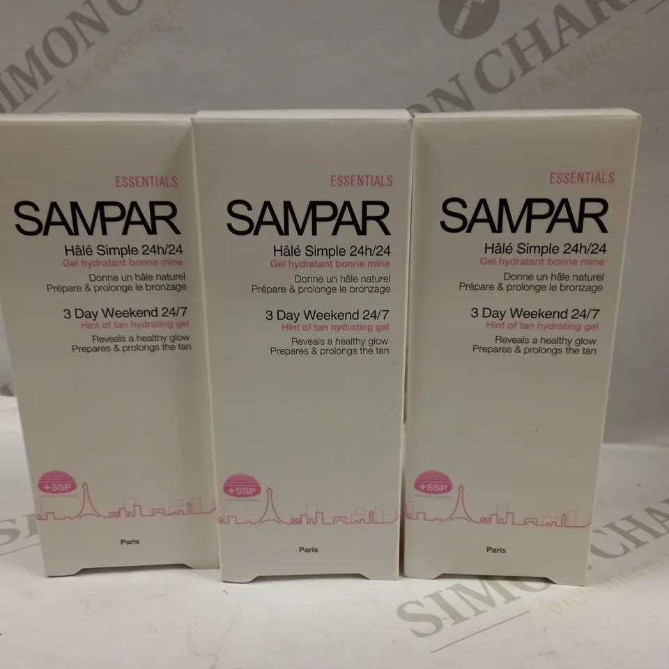 SAMPAR ESSENTIALS 3 DAY WEEKEND 24/7 HINT OF TAN HYDRATING GEL 50ML x3