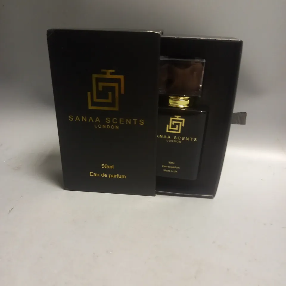 BOXED SANAA SCENTS LONDON EAU DE PARFUM IN AVENTUS 50ML
