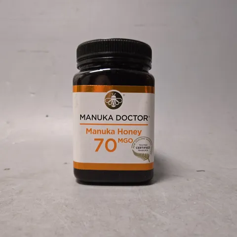 SEALED MANUKA DOCTOR 70 MGO MANUKA HONEY, 500 G