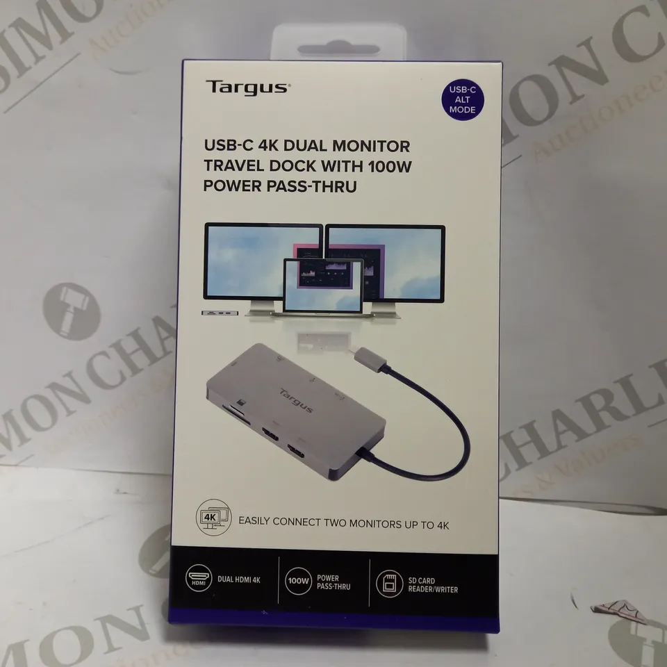USB-C DUAL HDMI 4K DOCKING STATION WITH 100W PD PASS-THRU