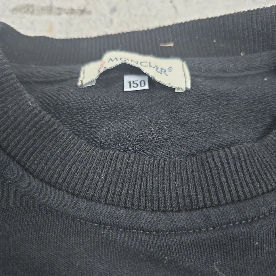 MONCLER KIDS SWEATSHIRT – BLACK, SIZE 150
