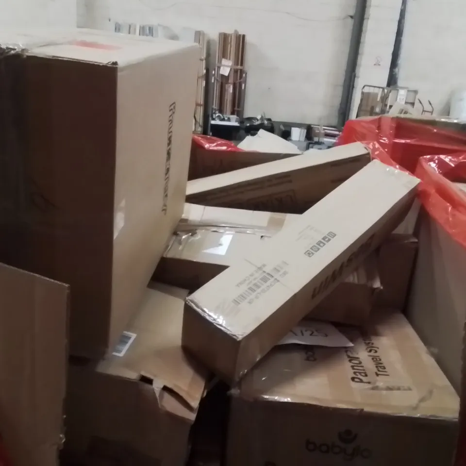 PALLET OF ASSORTED HOUSEHOLD GOODS AND PRODUCTS TO INCLUDE;STAND MIXER,SLOW JUICER,MOSQUITO NET