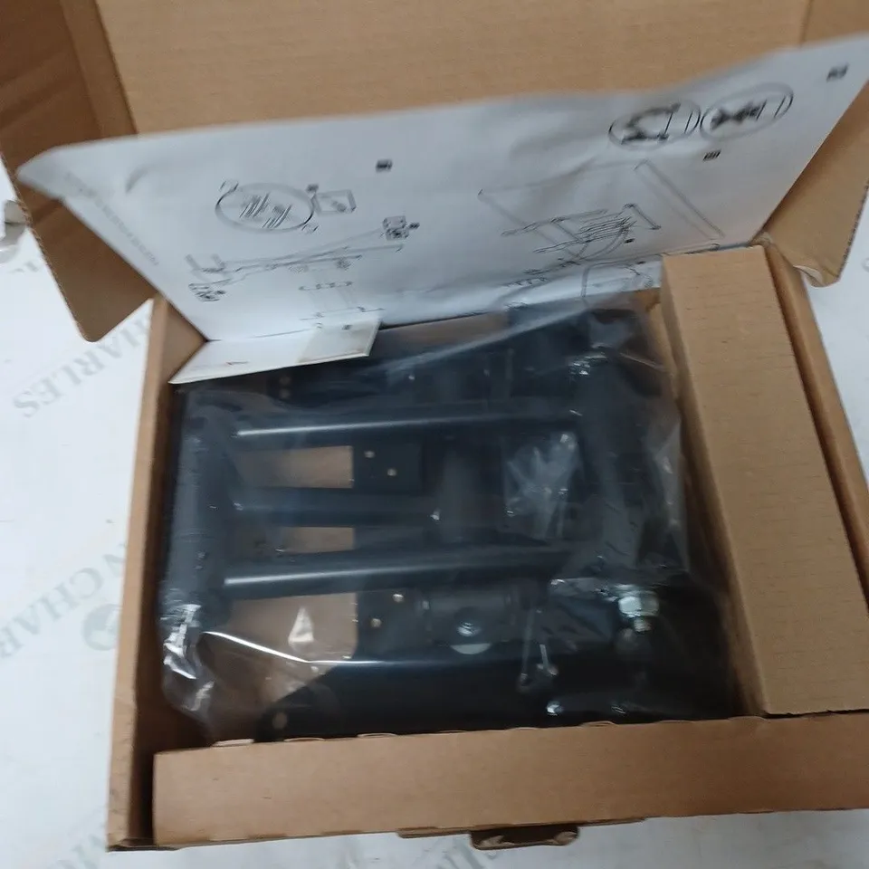 BOX OF ASSORTED ELECTRICAL ITEMS TO INCLUDE PHONE CASES, PRINTER INK, TV BRACKETS ETC 