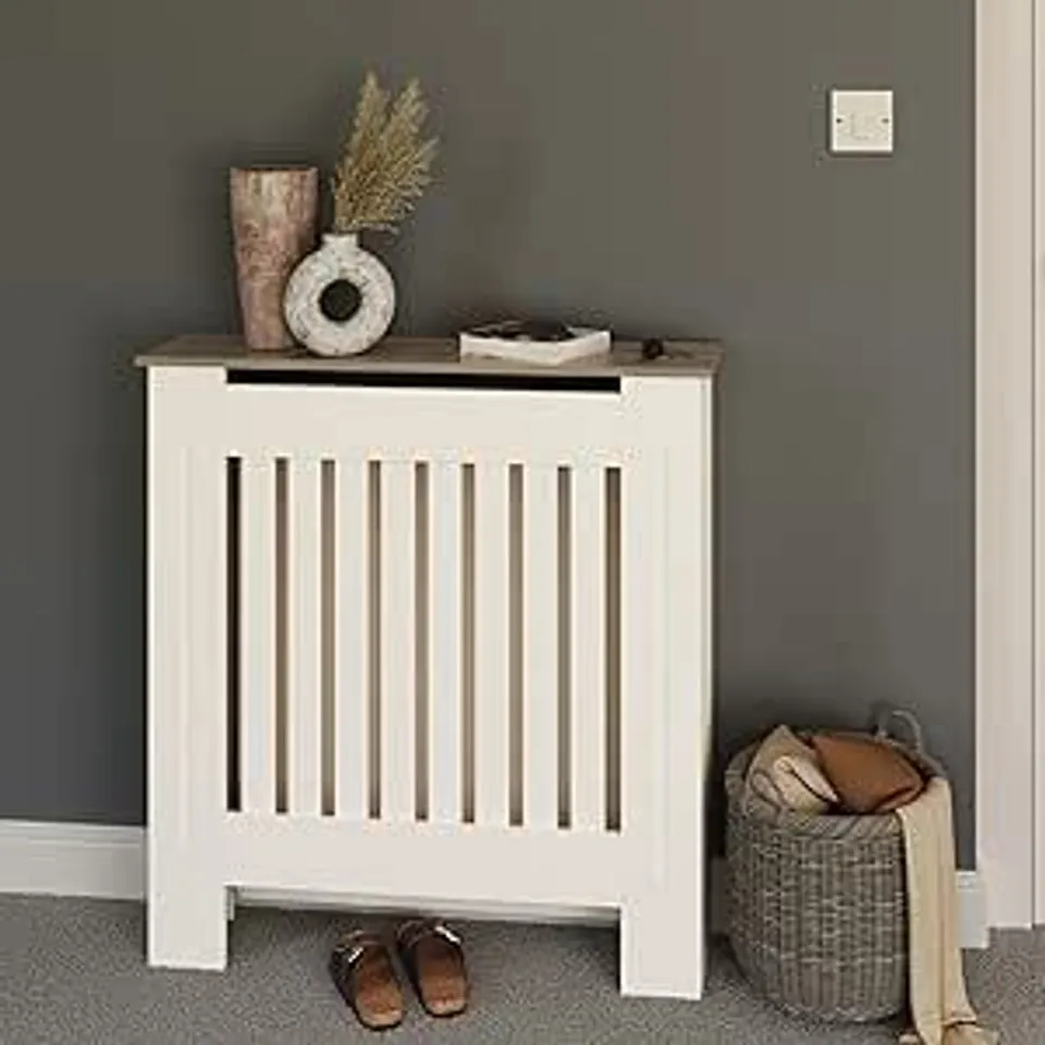 BOXED LONGSLOW RADIATOR COVER, SMALL - WHITE (1 BOX)