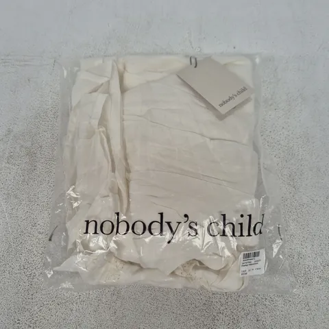 BAGGED NOBODYS CHILD PENELOPE MIDAXI DRESS IN WHITE - UK 8