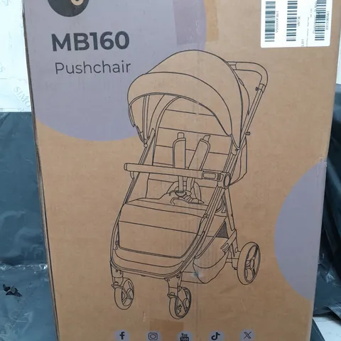 MY BABIIE MB160 PLUS PUSHCHAIR - BLUE PLAID