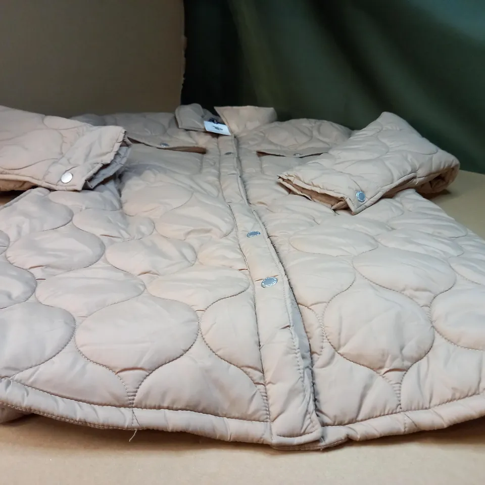 U.S POLO ASSN STONE/LOGO PADDED JACKET - LARGE