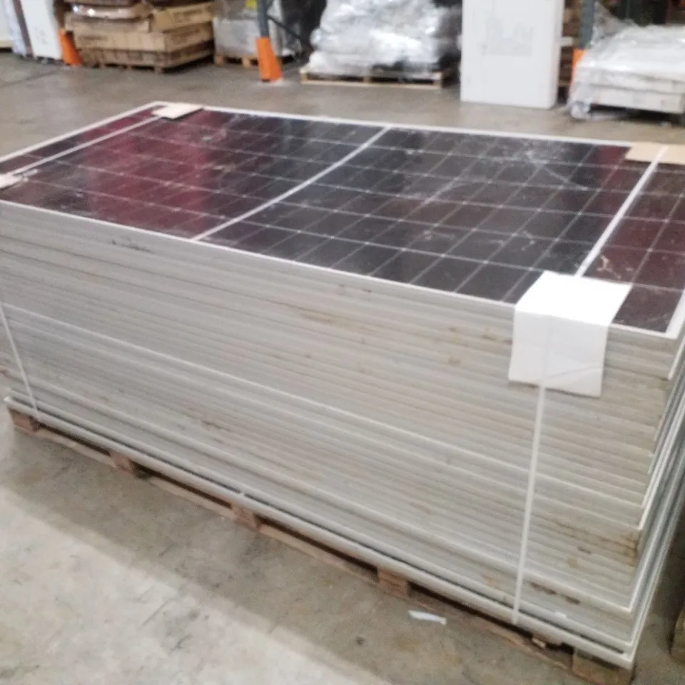 PALLET CONTAINING APPROXIMATELY 30 SOLAR PANELS