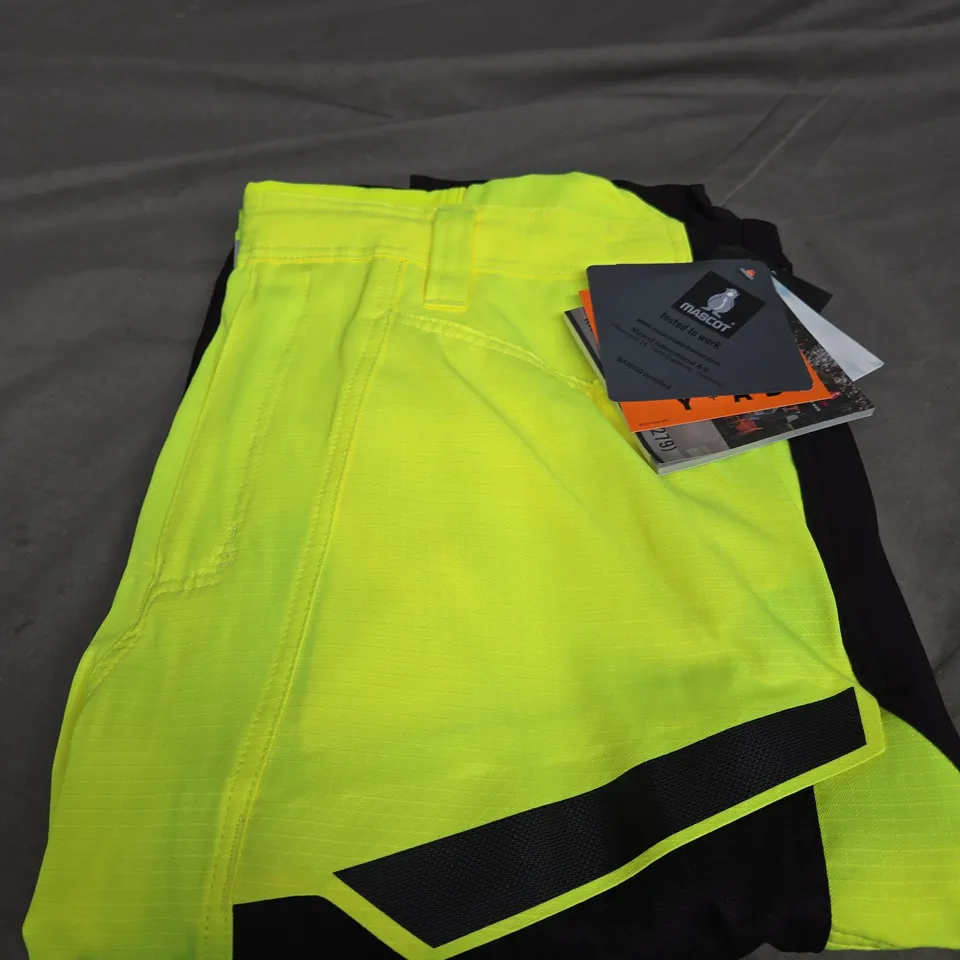 MASCOT MENS BIB & BRACE HIGH VISIBILITY TROUSERS SIZE 82C50