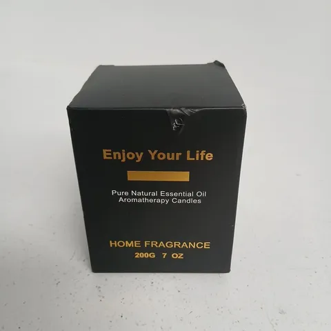 ENJOY YOUR LIFE PURE NATURAL ESSENTIAL OIL AROMATHERAPY CANDLES - HOME FRAGRANCE 200G (7OZ)