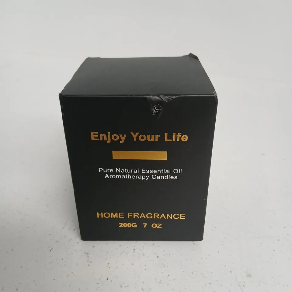 ENJOY YOUR LIFE PURE NATURAL ESSENTIAL OIL AROMATHERAPY CANDLES - HOME FRAGRANCE 200G (7OZ)