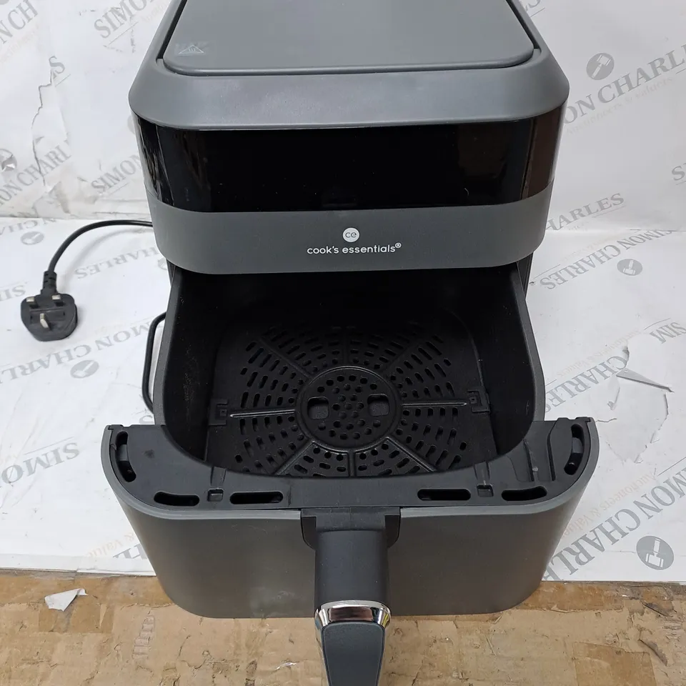 COOK'S ESSENTIALS 5.8L AIR FRYER IN SLATE GREY