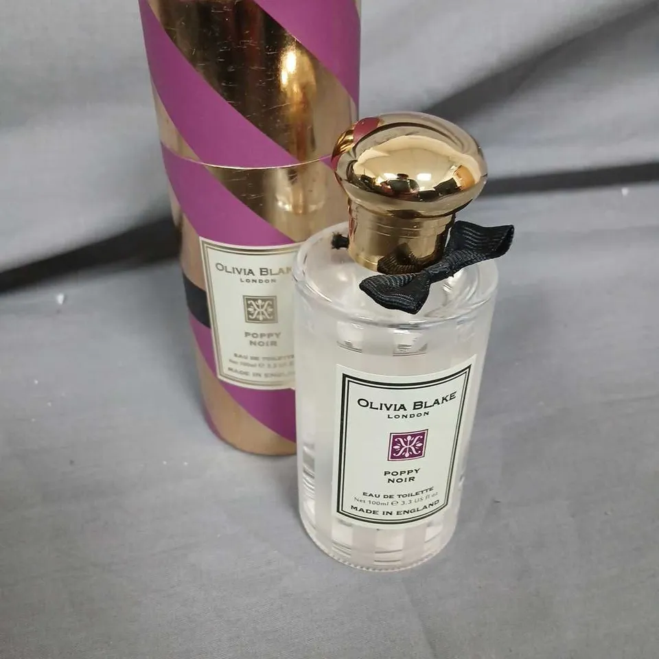 BOXED OLIVIA BLAKE LONDON POPPY NOIR EAU DE TOILETTE 100ML