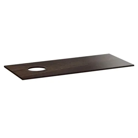 BOXED LAUFEN SPACE WASHBASIN TOP 117 CM WITH CUTOUT ON THE LEFT, DARK ELM