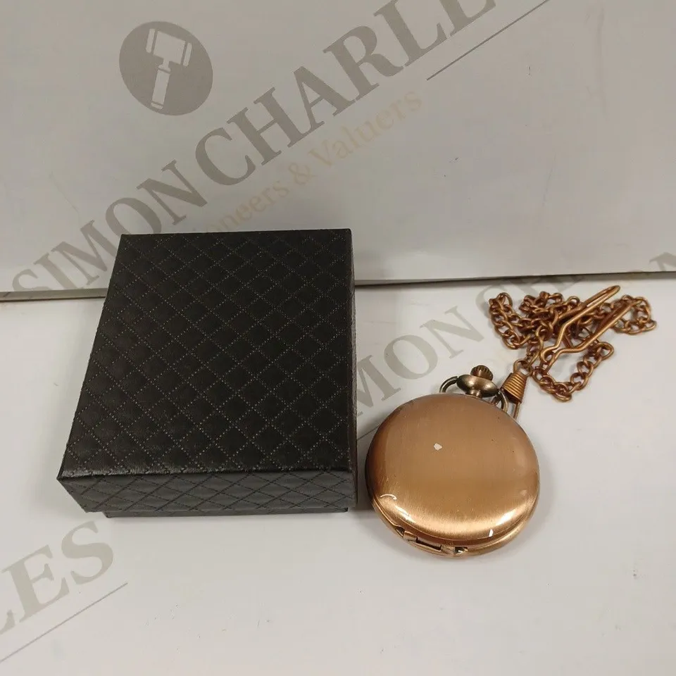 MENS EDISON POCKET WATCH WITH CHAIN