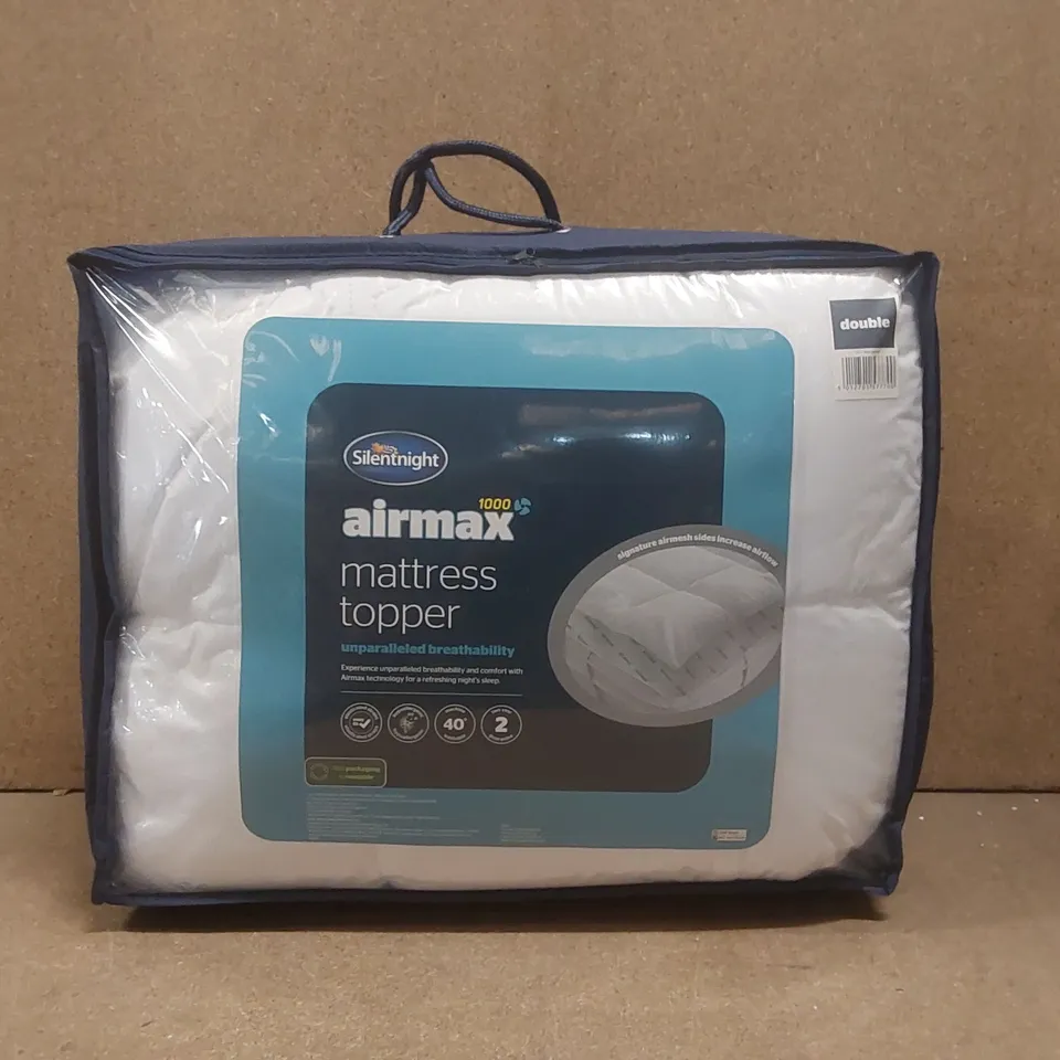 BAGGED SILENTNIGHT AIRMAX 1000 MATTRESS TOPPER - DOUBLE