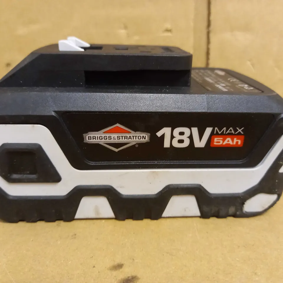 BRIGGS & STRATTON 18V MAX 5AH RECHARGEABLE BATTERY