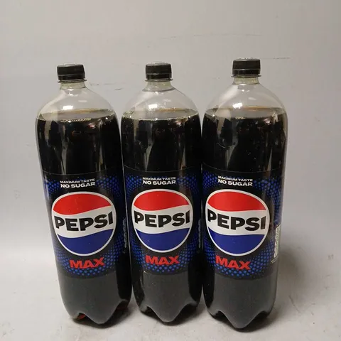 TOTE OF 3 BOTTLES OF PEPSI MAX - COLLECTION ONLY