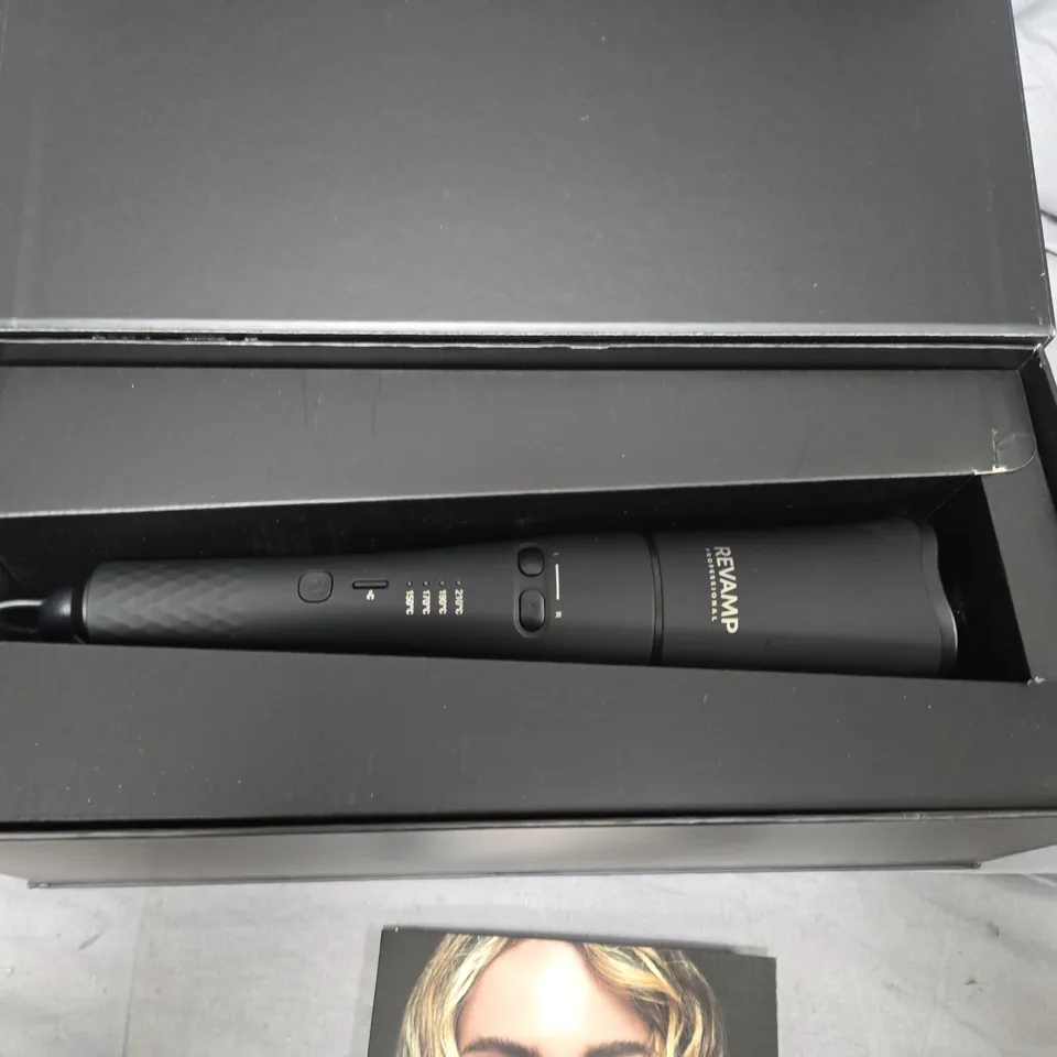 REVAMP PROFESSIONAL HOLLYWOOD CURL AUTO-ROTATE CERAMIC CURLER – BOXED
