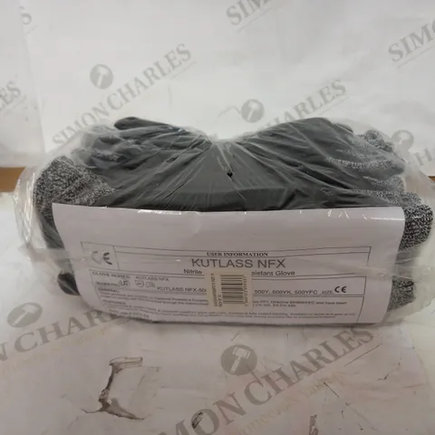 PACK OF 10 BRAND NEW KUTLASS NITRILE COATED CUT RESISTANT GLOVES SIZE 10