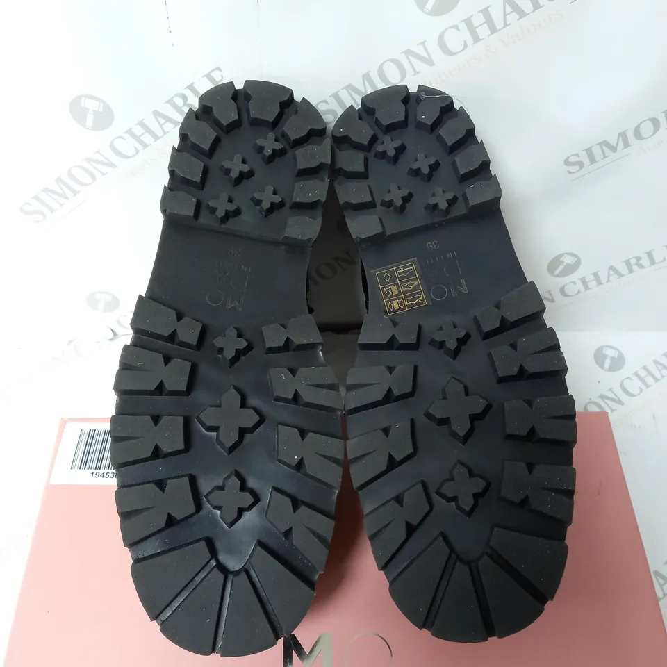 MODA IN PELLE GERRI BLACK LEATHER UK 6 - BOXED 