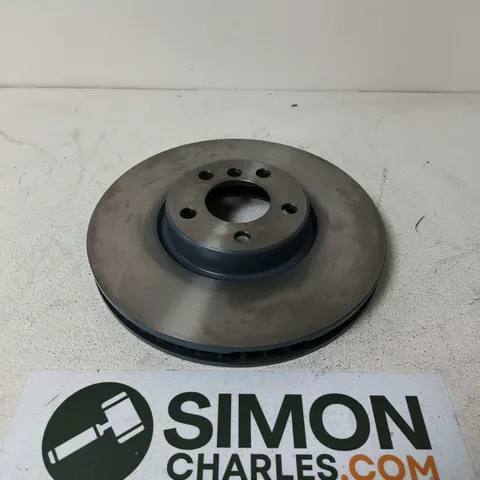 VENTILATED CAR BRAKE DISC ROTOR WITH CENTRAL HUB