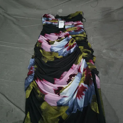 ABERCROMBIE AND FITCH FLORAL RUFFLED DRES - SIZE SMALL