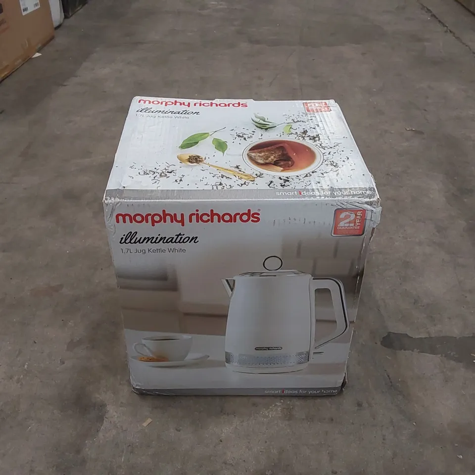 BOXED MORPHY RICHARDS ILLUMINATION 1.7L JUG KETTLE 