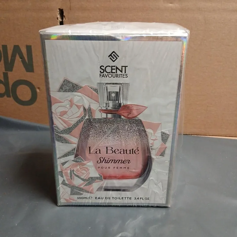 BOXED AND SEALED SCENT FAVOURITES LA BEAUTIE SHIMMER POUR FEMME 100ML EAU DE TOILETTE