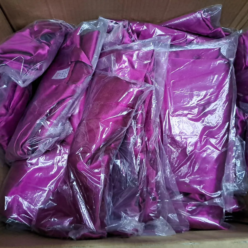 BOX OF APPROX 40 ASSORTED CERISE WRAPS  SIZE VARY 