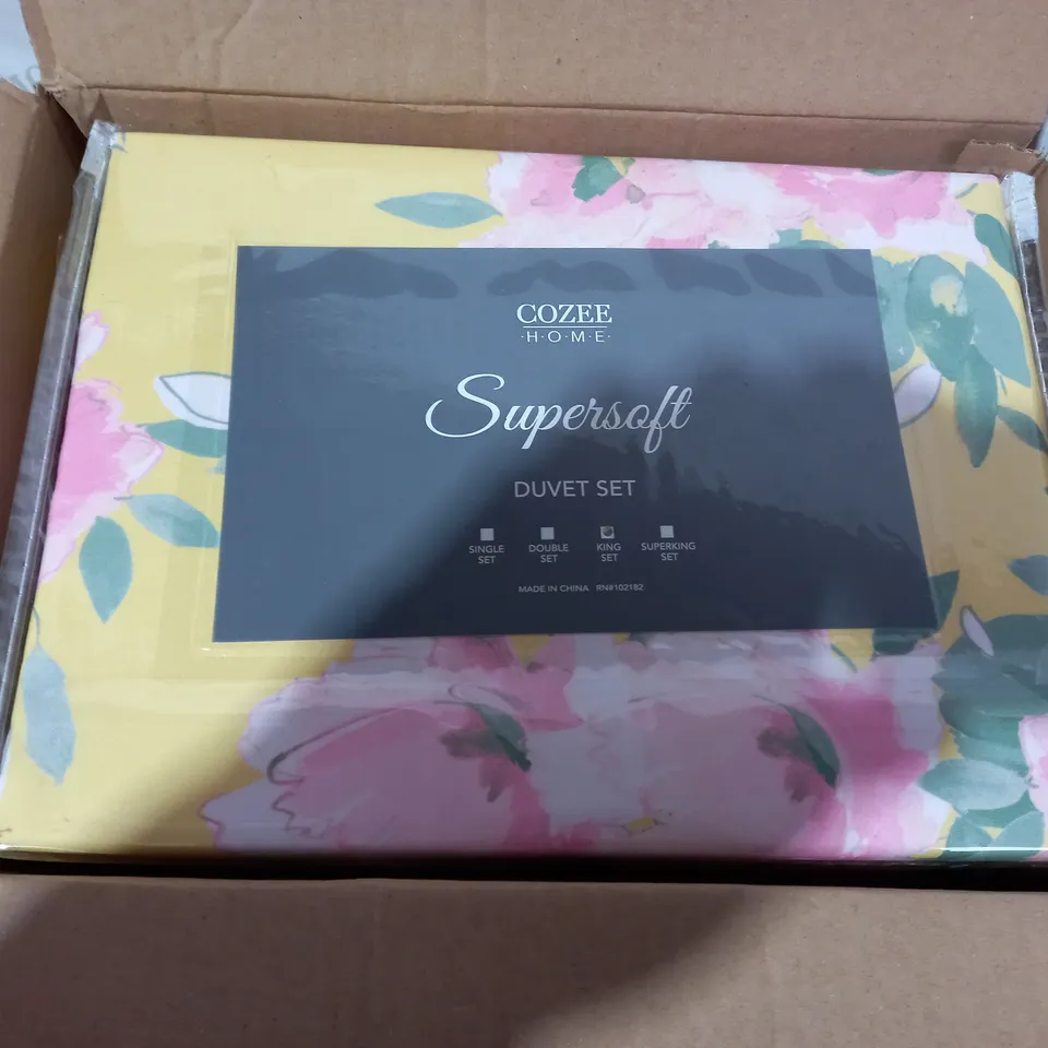 SUPERSOFT BY COZEE HOME SOPHIE ROSE DUVET SET -KING