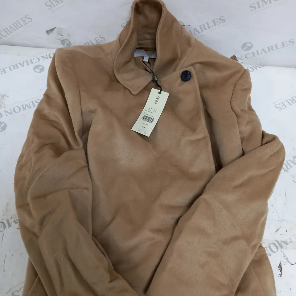 HOBBES LONDON LIVA WOOL COAT IN CAMEL SIZE 16 