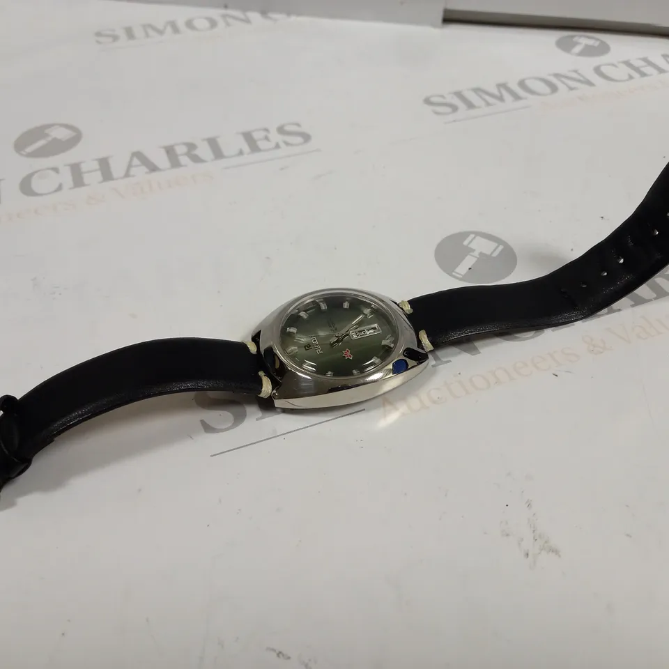 RICOH 21 JEWEL AUTOMATIC STAINLESS STEEL WATCH