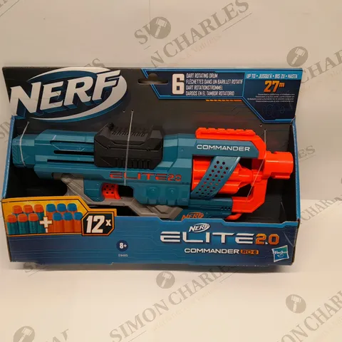 BRAND NEW BOXED NERF ELITE 2.0 COMMANDER RD-6 WITH 6 DART ROTATING DRUM