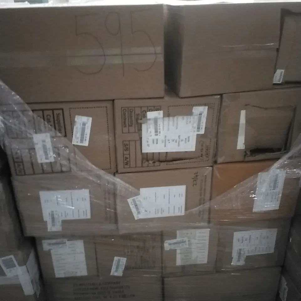 A PALLET TO CONTAIN APPROXIMATELY 100 BRAND NEW DESIGNER WOMEN'S CLOTHES WHICH INCLUDE; JD WILLIAMS PANTS, TOPS, SIMPLY BE SHOES ETC