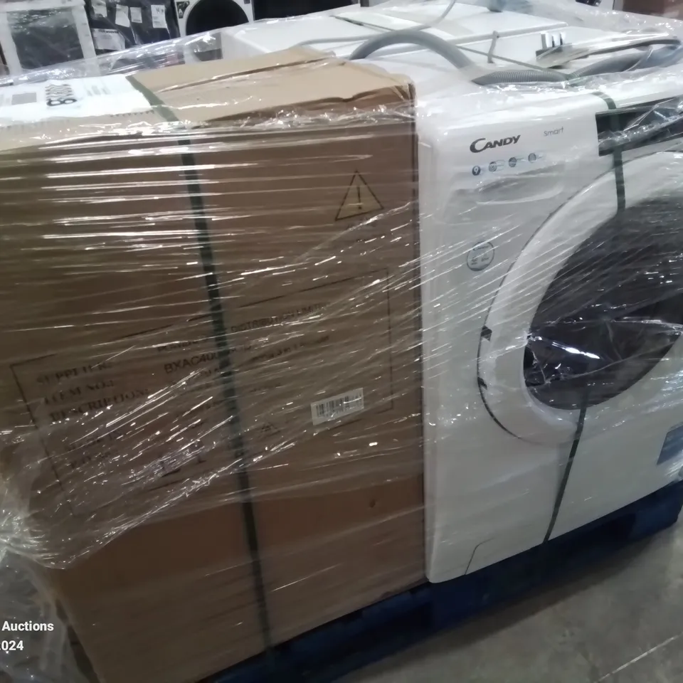 PALLET OF APPROXIMATELY 4 UNPROCESSED RAW RETURN WHITE GOODS TO INCLUDE;