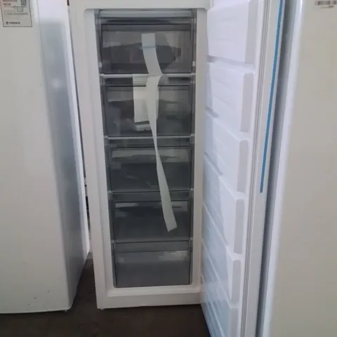 TEKNIX LBF170H FREESTANDING TALL FREEZER - UPRIGHT WITH 170L CAPACITY - MANUAL DEFROST - REVERSIBLE DOOR - 5 LARGE DRAWERS - WHITE