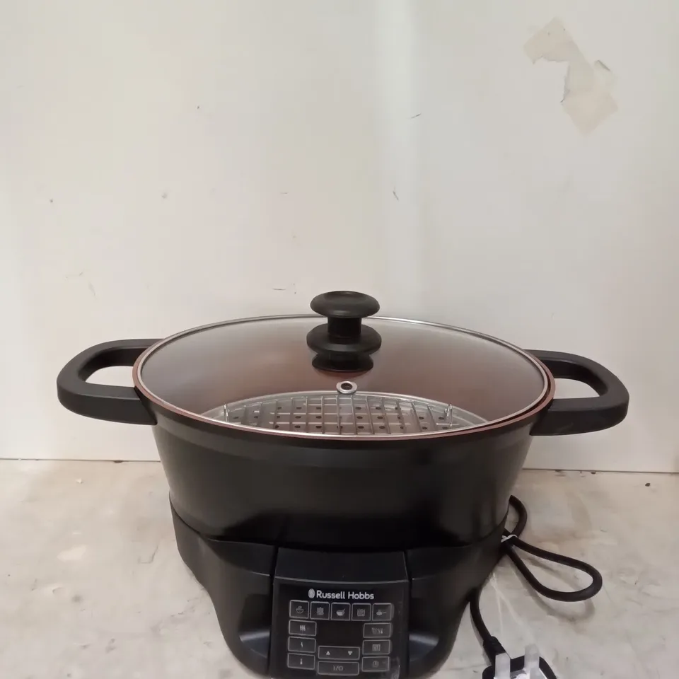 BOXED RUSSELL HOBS GOOD TO GO MULTI-COOKER