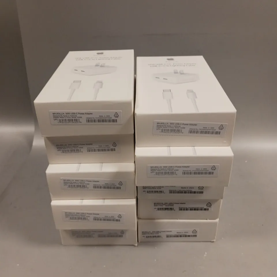 10 X BOXED ASSORTED IPHONE CHARGERS 