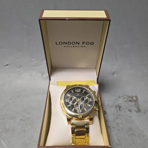 BOXED LONDON FOG COLLECTION GOLDEN WATCH 