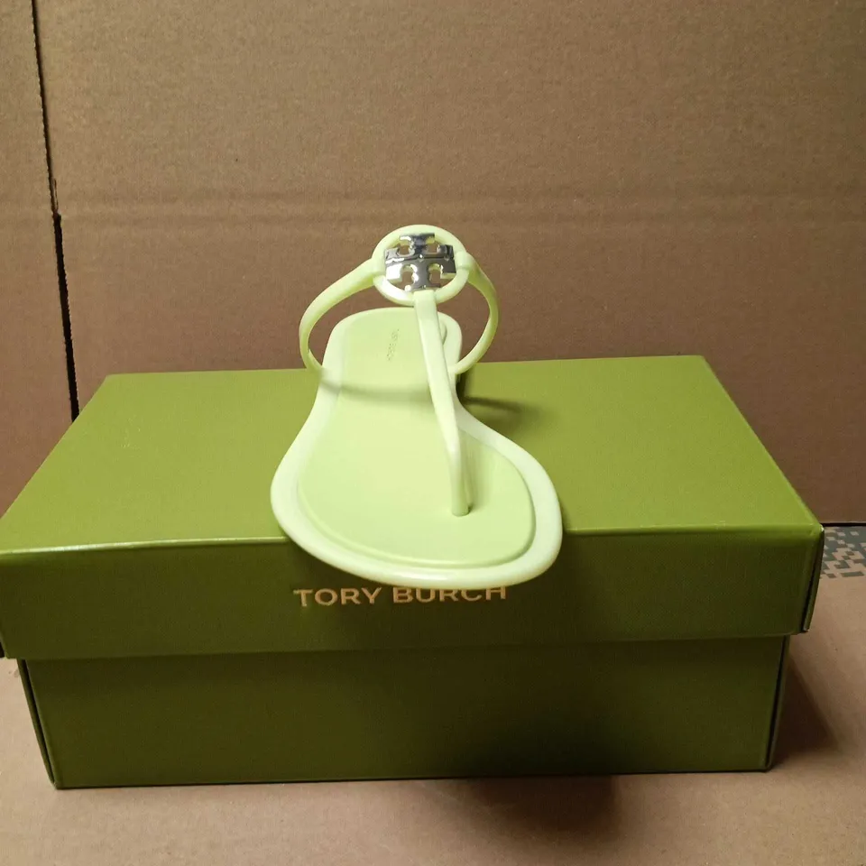 TORY BURCH MINT GREEN WOMEN'S SANDALS – THONG FLIP FLOPS SIZE 5 US