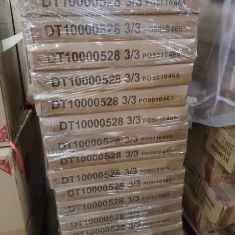 PALLET OF APPROXIMATELY 31 SAVOY ROUND WHITE MARBLE & CHROME DINING TABLE BASES ( BOX 3 OF 3 ONLY)
