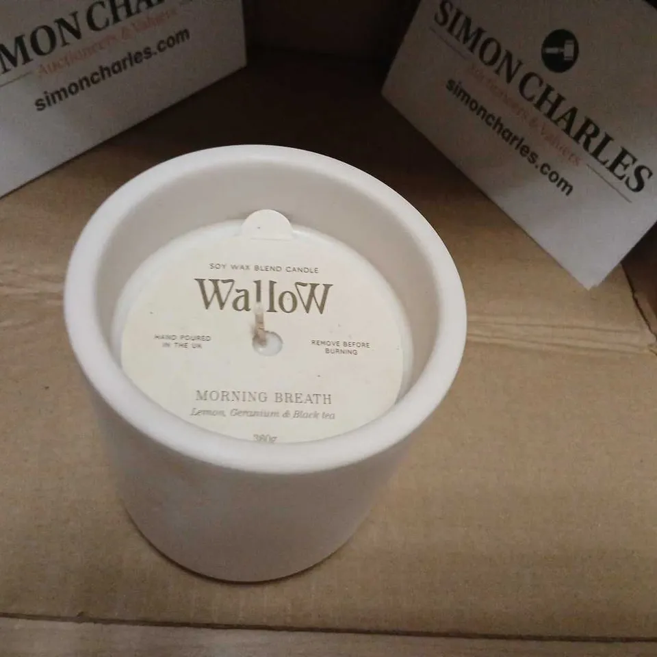 WALLOW SOY WAX BLEND CANDLE – MORNING BREATH – LEMON VERBENA & BLACK TEA