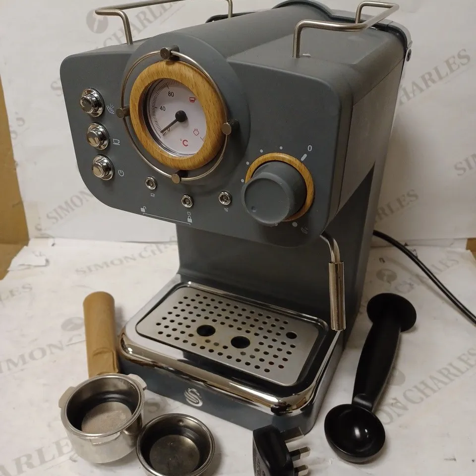 SWAN ESPRESSO COFFEE MAKER - GREY