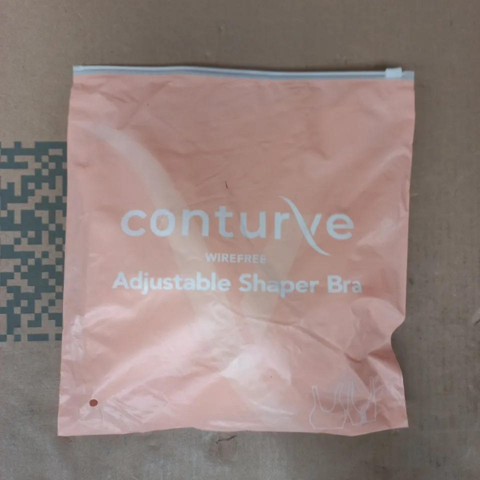 BAGGED CONTURVE ADJUSTABLE WIRE FREE SHAPER BRA IN BEIGE SIZE 5XL
