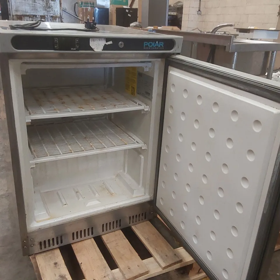 POLAR CD081 C-SERIES UNDERCOUNTER FREEZER STAINLESS STEEL 140LTR