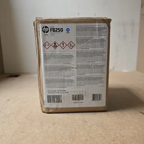 HP FB250 - CYAN - ORIGINAL - PRINT CARTRIDGE PIGMENTED UV CURABLE INK BOXED 3L